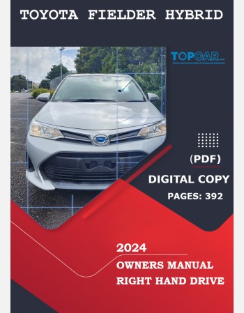toyota fielder hybrid 2024 owners manual in english